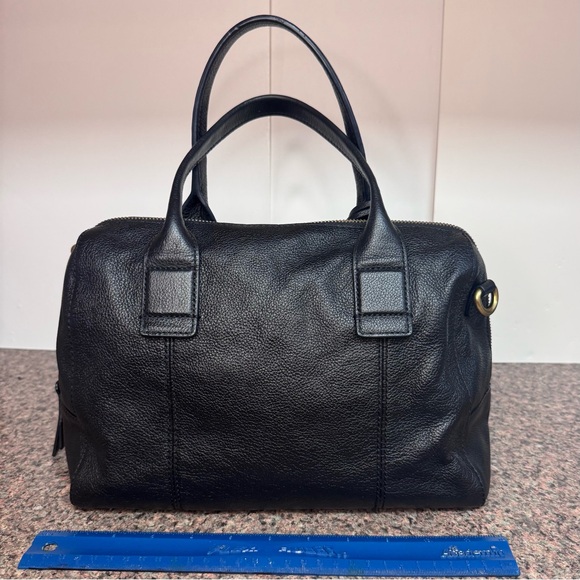 Fossil 'Jori' Black Leather Satchel - Picture 2 of 15